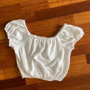 White Crop Top